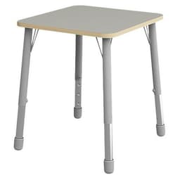 Table Eko carrée 69 x 69 cm réglable T1 à T3 - gris - Image principale