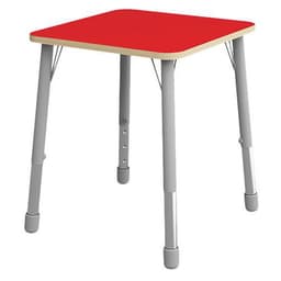 Table Eko carrée 69 x 69 cm réglable T3 à T6 - rouge - Image principale