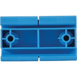 Lot de 5 Support mural hygiénique - Double crochet - 8,3cm - Bleu - Image 3
