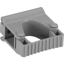 Lot de 5 Support mural hygiénique - Clip Grip - 8,3cm - Gris - Image principale