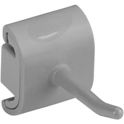 Lot de 5 Support mural hygiénique - Crochet simple - 4,15cm - Gris - Image principale