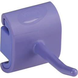 Lot de 5 Support mural hygiénique - Crochet simple - 4,15cm - Violet - Image principale