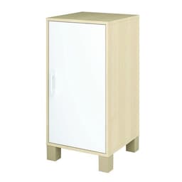 Caisson 1 porte Confetti avec pieds - bouleau/blanc - Image principale