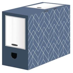Lot de 5 Boîte d'archives Déco (150mm) Bleu ardoise - Bankers Box - Image principale