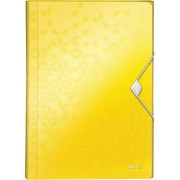 Lot de 5 Classeur ménager  Wow - jaune-  Leitz - Image principale