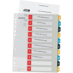 Lot de 10 Intercalaires imprimables - numérique 1-10 -  Cosy - Leitz - Image 5