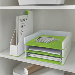 Lot de 4 Corbeille à courrier Dual - vert - Leitz - Image 2