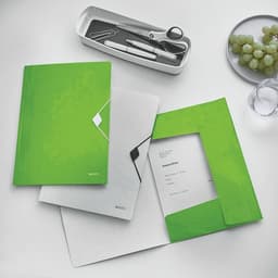 Lot de 10 Chemise 3 rabats en polypropylène Leitz Wow vert - Image 5