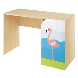 Bureau droit 1 porte - flament rose - Image principale