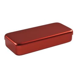 Boite aluminium 17 x 7 x 3 cm rouge - Image principale