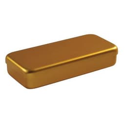 Boite aluminium 21 x 10 x 3 cm doré - Image principale