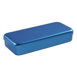 Boite en alumimium rectangulaire 21x10x3cm couvercle couleur Holtex - Image principale