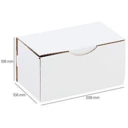 Lot de 50 Boîte d'expédition kraft 200x100x100 mm - Image 2