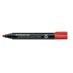 Marqueur permanent pointe biseautée Staedtler - rouge - Image principale