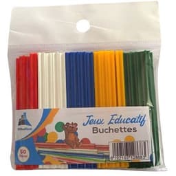 Sachet de 50 bûchettes plastique 8 cm - Image principale