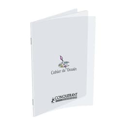 Cahier dessin polypropylène 90g 32 pages uni 17x22 cm - Image principale