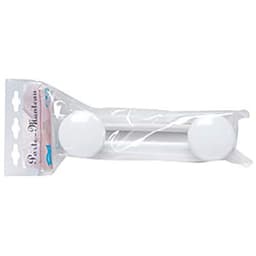 Lot de 2 Partère 2 têtes laquée blanche - Image principale