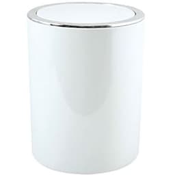 Poubelle Kamaka 6l sdb blanc ABS push in - Image principale