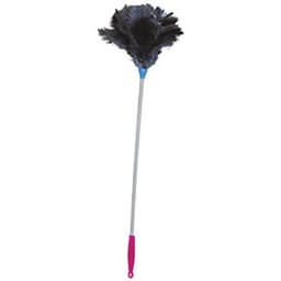 Lot de 4 Plumeau en plumes d'autruche manche bois 70cm - Image principale