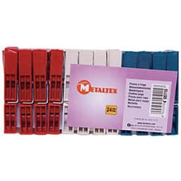 Lot de 24 pinces à linges en plastique - Image principale