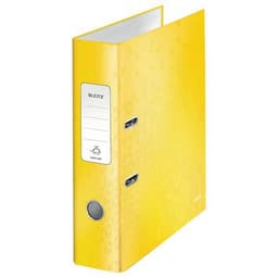 Lot de 10 Classeur levier  Wow 180° A4 - 80mm - jaune - Leitz - Image principale