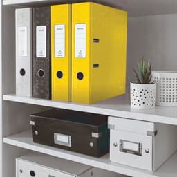Lot de 10 Classeur levier  Wow 180° A4 - 80mm - jaune - Leitz - Image 4