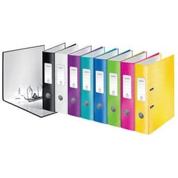 Lot de 10 Classeur levier  Wow 180° A4 - 80mm - jaune - Leitz - Image 3