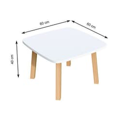 Table basse Woody 60 x 60 cm plateau décor Bleu - Image 10