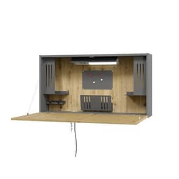Bureau mural 120 x 26 x 65 cm Chêne - Image 11
