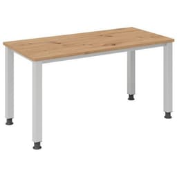 Bureau droit pieds carrés 140 cm - Hammerbacher - Image 4