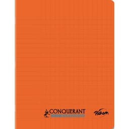 Cahier polypropylène 90g 96 pages seyes 17x22 cm - orange - Image principale