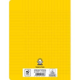 Cahier polypropylène 90g 96 pages seyes 17x22 cm  - jaune - Image 2