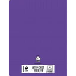 Cahier polypropylène 90g 96 pages seyes 17x22 cm - violet - Image 2