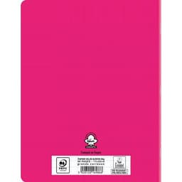 Cahier polypropylène 90g 96 pages seyes 17x22 cm - rose - Image 3