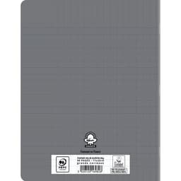 Cahier polypropylène 90g 96 pages seyes 17x22 cm - gris - Image 4