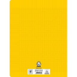 Cahier polypropylène 96 pages 90g seyes 24x32 cm  - jaune - Image 3