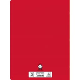 Cahier polypropylène 96 pages 90g seyes 24x32 cm - rouge - Image 4