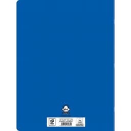 Cahier polypropylène 96 pages 90g seyes 24x32 cm  - bleu - Image 3