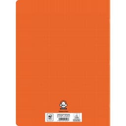 Cahier polypropylène 90g 96 pages seyes 24x32 cm - orange - Image 4