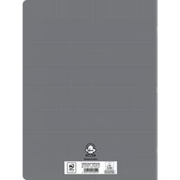 Cahier polypropylène 90g 96 pages seyes 24x32 cm - gris - Image 4