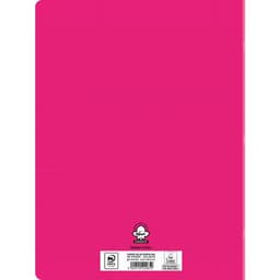 Cahier polypropylène 90g 96 pages seyes 24x32 cm - rose - Image 2