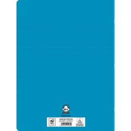 Cahier polypropylène 90g 96 pages seyes 24x32 cm - Turquoise - Image 2