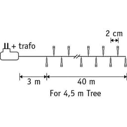 Guirlande lumière chaude 8 fonctions et minuterie 2000 led - Image 2