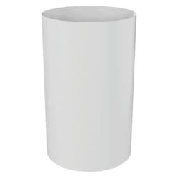 Corbeille à papier Métal 40 L Ø 32 cm Blanc - Image principale