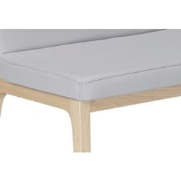 Banquette Zélos 2 places sans surpiqûre hêtre Cendre - Image 2