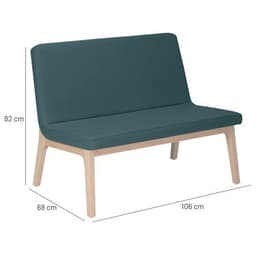 Banquette Zélos 2 places sans surpiqûre hêtre Origan - Image 2