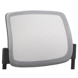Lot 2 Chaises visiteurs Ritz dossier résille gris clair assise noire - Image 4