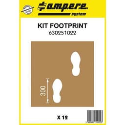 Pochoir empreintes de pas - Kit Footprint - 12 planches - Ampère - Image principale