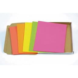 Paquet 10 feuilles affiche fluo assorties 60 x 80 cm 90g - Image principale