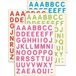 Gommettes lettres majuscules - Image principale